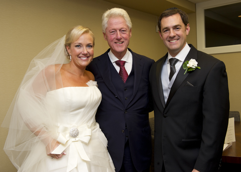 After the ceremony with President Clinton